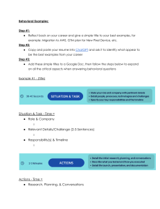 Behavioral Interview Examples Guide