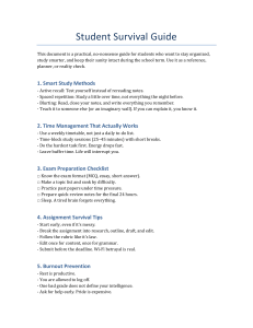 Student Survival Guide: Study Tips & Time Management