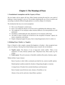 Peace Studies & Urban Violence Reader