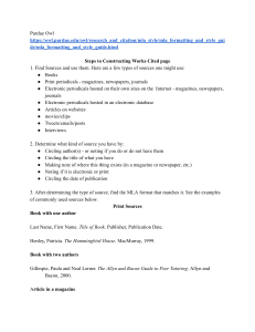 MLA Works Cited Guide: Steps & Examples