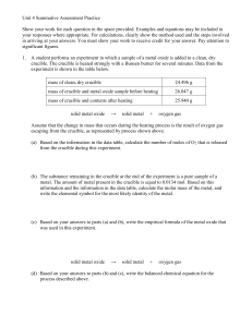 Unit 4 Chemistry Summative Assessment Practice