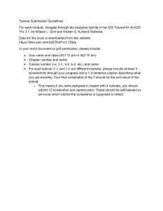 GIS Tutorial Submission Guidelines