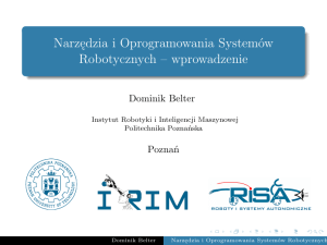 Systemy Robotyczne: Wprowadzenie do Narzędzi i Oprogramowania