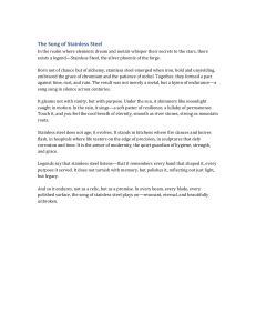 The Song of Stainless Steel: A Metallurgical Essay