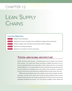 Lean Supply Chains | Operations Management