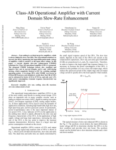 Class-AB Op-Amp with Current Domain Slew-Rate Enhancement