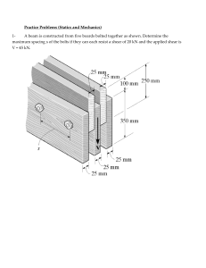 Practice Problems: Statics and Mechanics Beam Shear Calculations