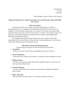 Motor-Driven Rope Traversal Mechanism Design Report