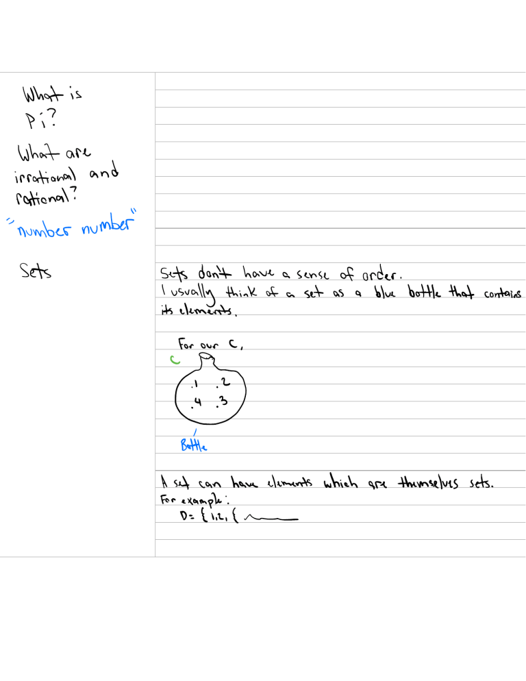 Discrete Mathematics Chapter 1 Notes: Sets and Logic