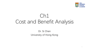 Cost and Benefit Analysis Chapter 1 - HKU