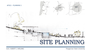 Site Planning Lecture: Principles & Analysis