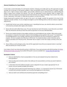 General Guidelines for Case Studies in Business Education