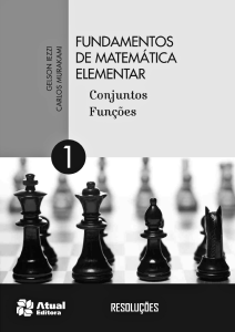 Fundamentos de Matem&aacute;tica Elementar: Conjuntos e Fun&ccedil;&otilde;es