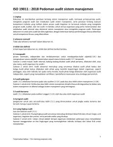 ISO 19011:2018 Pedoman Audit Sistem Manajemen
