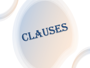 Clauses and Phrases in English Grammar