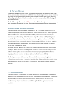 Porters Five Forces Analyse af Leget&oslash;jsbranchen