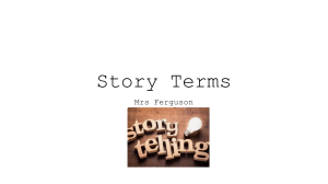 Story Terms Worksheet - Literary Elements Definitions