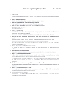 Microwave Engineering Lab Questions