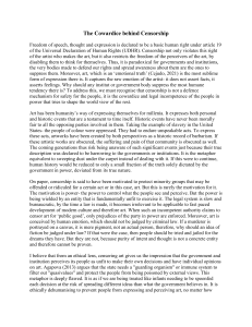 The Cowardice Behind Censorship: Art, Freedom, and Democracy