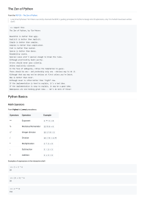 Python Cheatsheet: Quick Reference Guide