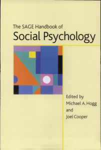 History of Social Psychology | SAGE Handbook
