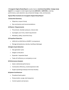Cryogenic Engine Study Report Guide