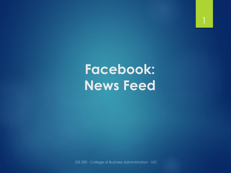 Facebook News Feed Algorithm & Tech