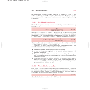 Blackbody Radiation: Planck Distribution & Laws