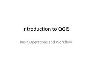 Introduction to QGIS: Basic Operations and Workflow Guide