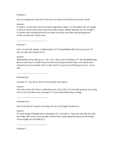 Formal Language Theory Problems: Kleene Star and Closure Properties