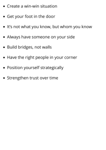 Professional Networking and Career Development Strategies Infographic