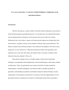 AI in Agriculture: Implications for Sustainability and Ethics