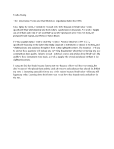 Stradivarius Violins: Historical Importance and Craftsmanship Research