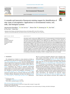 Fluorescent Staining Reagent for Microplastics: Environmental & Biological Applications