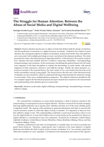 The Struggle for Human Attention: Social Media Abuse and Digital Wellbeing