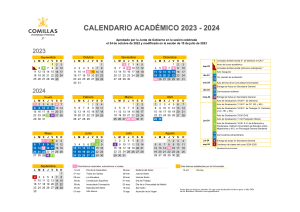 Calendario Acad&eacute;mico 2023-2024