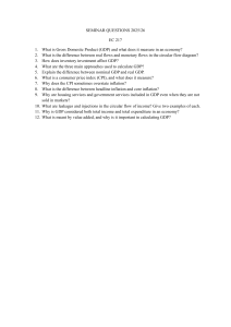 EC 217 Seminar Questions 2025/26: GDP & Macroeconomics