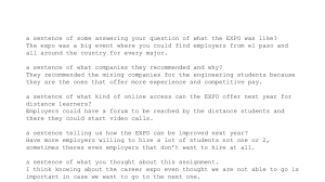 Career Expo Assignment Response: Insights & Recommendations