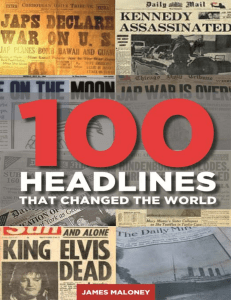 100 Headlines That Changed The World Book