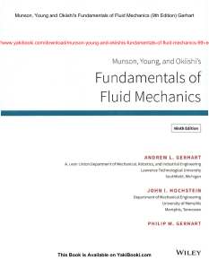 Fundamentals of Fluid Mechanics 9th Edition