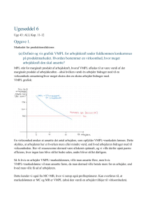 Ugeseddel 6: Arbejdsmarked og Monopol - &Oslash;konomi Studieguide