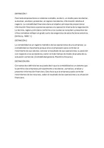 Definiciones de Contabilidad Financiera