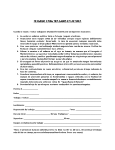 Permiso para Trabajos en Altura: Lista de Verificaci&oacute;n y Procedimientos