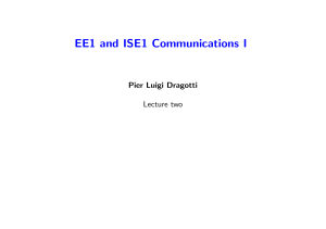 Signal Classification Lecture Slides