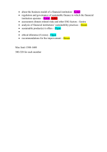 Sustainable Finance Analysis Project Outline