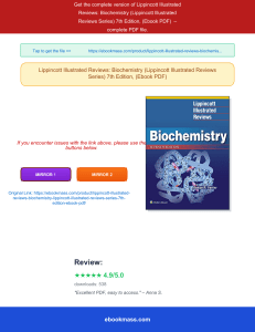 Lippincott Illustrated Reviews: Biochemistry 7th Edition