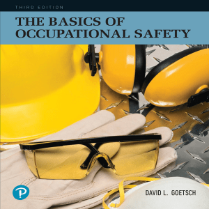 The Basics of Occupational Safety 3rd Edition Textbook