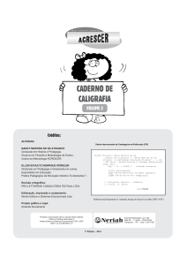 Caderno de Caligrafia Volume 3 - Caderno de Exerc&iacute;cios
