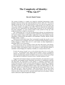 The Complexity of Identity: Who Am I?