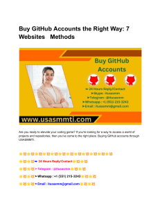 Buy GitHub Accounts the Right Way  7 Websites   Methods